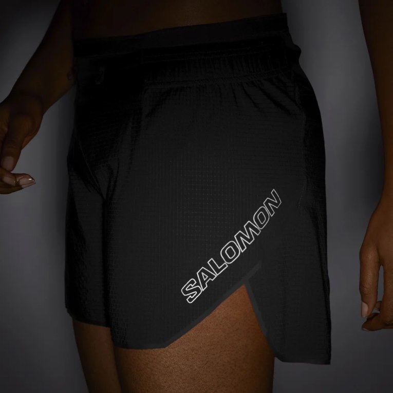 Black Salomon Sense Aero 5'' Women's Running Shorts | IE JB3149